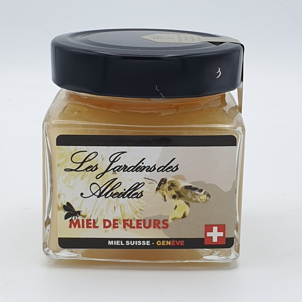 Les Jardins des Abeilles - Miel de fleurs Cristallisé - 250gr