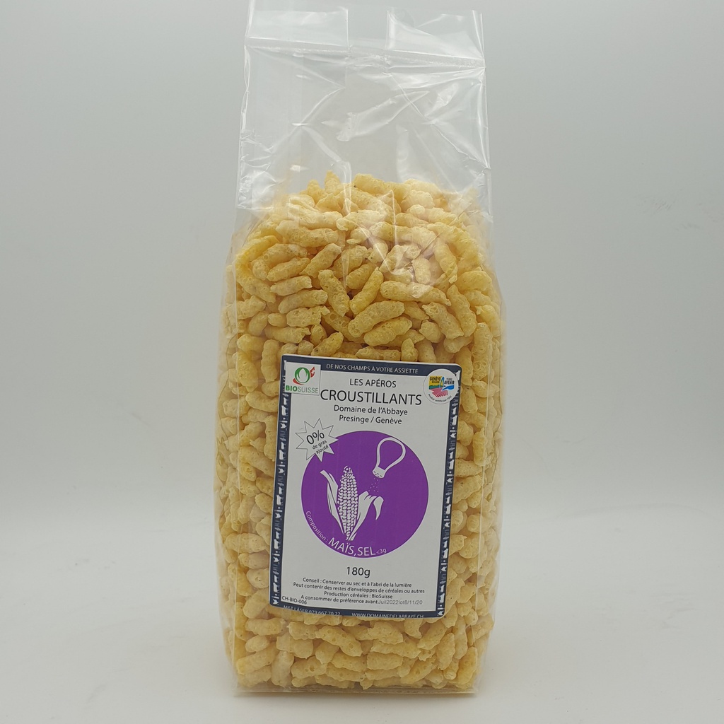 Domaine de l'Abbaye - Croustillants de Maïs GRTA Bio - 180gr