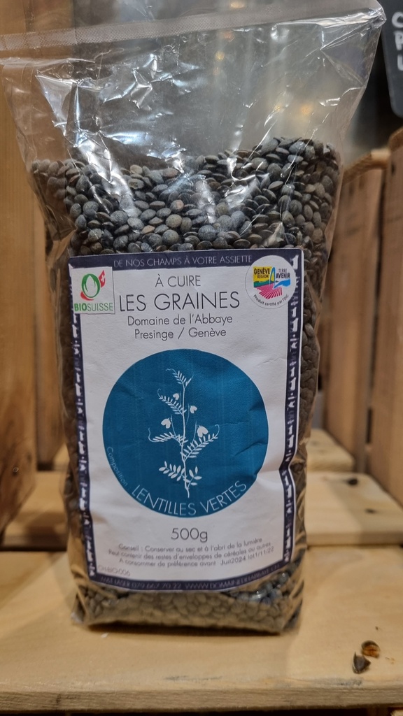 Domaine de l'Abbaye - Lentilles vertes - GRTA Bio - 500g