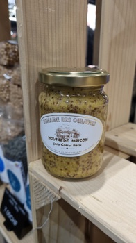 Dom. des Oulaines - Moutarde forte grains noirs (Pot 180gr)