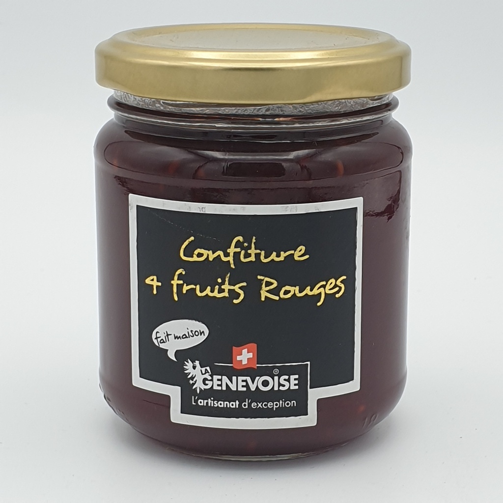 La Genevoise - Confiture 4 fruits rouge – 250gr