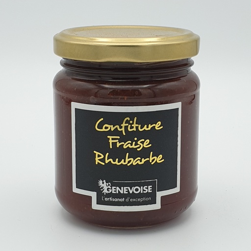 La Genevoise - Confiture de Fraise-Rhubarbe - 250gr