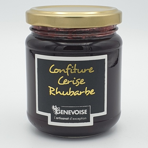 La Genevoise - Confiture de Cerise-Rhubarbe - 250gr